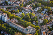 Vue aérienne de Palais Lanz Management GmbH à le quartier Oststadt in Mannheim dans le département Bade-Wurtemberg, Allemagne