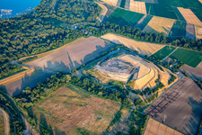 Vue aérienne de Décharge d'ABC Chemical Industries à le quartier Rheingönheim in Ludwigshafen am Rhein dans le département Rhénanie-Palatinat, Allemagne