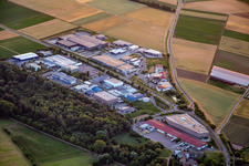 Vue aérienne de Parc industriel W du sud-est à Herxheim bei Landau dans le département Rhénanie-Palatinat, Allemagne