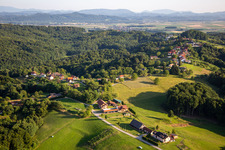 Vue aérienne de Dornava dans le département Slovénie, Slovénie