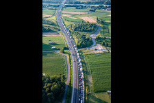 Vue aérienne de Embouteillage sur la E59 à Maribor dans le département Slovénie, Slovénie