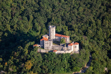 Vue oblique de Château / Grad Rihemberk à Nova Gorica dans le département Slovénie, Slovénie