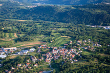 Image drone de Ajdovščina dans le département Slovénie, Slovénie
