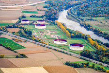 Vue aérienne de Ancien parc de stockage à Jockgrim dans le département Rhénanie-Palatinat, Allemagne