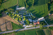Photographie aérienne de Parc pour maisons mobiles et campings Lijak à Nova Gorica dans le département Slovénie, Slovénie
