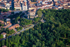 Photographie aérienne de Château de Gorizia / Castello di Gorizia et Via Roma à Gorizia dans le département Gorizia, Italie