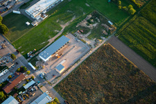 Vue aérienne de Industriestr à Billigheim-Ingenheim dans le département Rhénanie-Palatinat, Allemagne