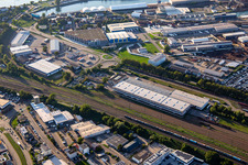 Vue aérienne de JCL Logistics Germany GmbH à Kehl dans le département Bade-Wurtemberg, Allemagne