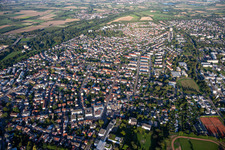 Vue aérienne de Kehl dans le département Bade-Wurtemberg, Allemagne