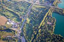Vue aérienne de Golf Club de Strasbourg à Illkirch-Graffenstaden dans le département Bas Rhin, France