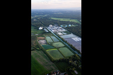 Vue aérienne de Sucrerie d'ERSTEIN / Cristal Union à Erstein dans le département Bas Rhin, France