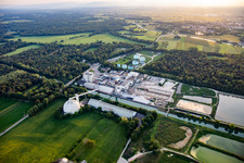 Sucrerie d'ERSTEIN / Cristal Union à Erstein dans le département Bas Rhin, France hors des airs