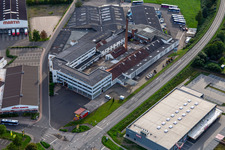 Vue aérienne de Location et vente de machines de construction Ulland dans l'ancien Reifen.-Maurer à Meisenheim dans le département Rhénanie-Palatinat, Allemagne