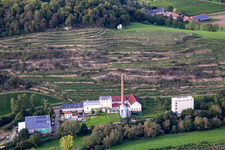 Vue aérienne de CJD Wolfstein, succursale Niedermühle et cave Klostermühle Odernheim KG à le quartier Odernheim in Odernheim am Glan dans le département Rhénanie-Palatinat, Allemagne