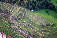 Vue aérienne de Chapelle d'Hildegarde à le quartier Odernheim in Odernheim am Glan dans le département Rhénanie-Palatinat, Allemagne
