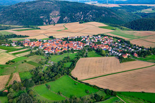 Vue aérienne de Du nord-ouest à Duchroth dans le département Rhénanie-Palatinat, Allemagne