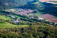 Photographie aérienne de Du nord-ouest à le quartier Oberhausen in Oberhausen an der Nahe dans le département Rhénanie-Palatinat, Allemagne