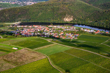 Vue aérienne de De l'ouest à Niederhausen dans le département Rhénanie-Palatinat, Allemagne