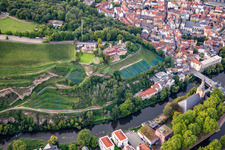 Vue aérienne de Kauzenburg par Mike's Catering sur le Kauzenberg à Bad Kreuznach dans le département Rhénanie-Palatinat, Allemagne