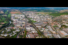 Vue aérienne de Parc industriel Panorama Nord à Bad Kreuznach dans le département Rhénanie-Palatinat, Allemagne