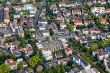 Vue aérienne de Parking KURVIERTEL à Bad Kreuznach dans le département Rhénanie-Palatinat, Allemagne