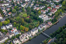Vue aérienne de Parc des Orangers à Bad Kreuznach dans le département Rhénanie-Palatinat, Allemagne