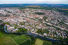 Vue aérienne de Vue d'ensemble du sud-ouest à Bad Kreuznach dans le département Rhénanie-Palatinat, Allemagne