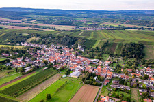 Vue aérienne de Mandel dans le département Rhénanie-Palatinat, Allemagne