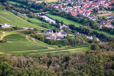 Vue aérienne de Hôtel Gut Hermannsberg et gestion du domaine Niederhausen Schlossböckelheim à Niederhausen dans le département Rhénanie-Palatinat, Allemagne