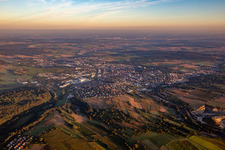 Vue aérienne de Du sud-est à Bretten dans le département Bade-Wurtemberg, Allemagne
