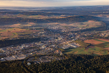 Vue aérienne de Du nord à Mühlacker dans le département Bade-Wurtemberg, Allemagne