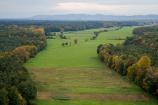 Vue oblique de Vallée d'Otterbachtal à Minfeld dans le département Rhénanie-Palatinat, Allemagne