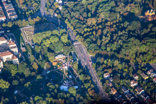 Vue aérienne de Jardin de conte de fées dans le baroque florissant à Ludwigsburg dans le département Bade-Wurtemberg, Allemagne