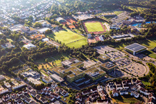 Vue aérienne de Parc sportif SV Winnenden 1848 eV et FC Winnenden eV à Winnenden dans le département Bade-Wurtemberg, Allemagne