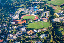 Vue aérienne de Parc sportif SV Winnenden 1848 eV et FC Winnenden eV à Winnenden dans le département Bade-Wurtemberg, Allemagne