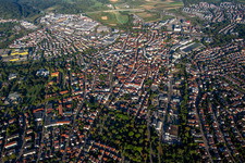 Vue aérienne de Du nord-est à Winnenden dans le département Bade-Wurtemberg, Allemagne