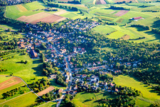 Vue aérienne de Quartier Heutensbach in Allmersbach im Tal dans le département Bade-Wurtemberg, Allemagne