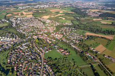 Vue aérienne de Quartier Unterweissach in Weissach im Tal dans le département Bade-Wurtemberg, Allemagne