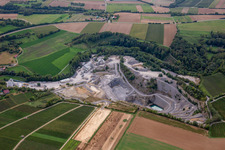 Vue aérienne de Bmk Steinbruchbetriebe GmbH & Co.KG Usine Ilsfeld à le quartier Schozach in Ilsfeld dans le département Bade-Wurtemberg, Allemagne