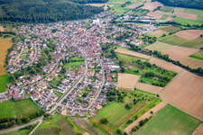 Vue aérienne de Quartier Neibsheim in Bretten dans le département Bade-Wurtemberg, Allemagne