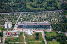 Vue aérienne de Nouveau bâtiment dans le parc technologique Karlsruhe à le quartier Rintheim in Karlsruhe dans le département Bade-Wurtemberg, Allemagne