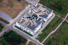 Vue aérienne de LTC - Campus technologique Linder à le quartier Rintheim in Karlsruhe dans le département Bade-Wurtemberg, Allemagne