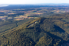 Vue aérienne de Antennes radar à Pfaffenschlick à Soultz-sous-Forêts dans le département Bas Rhin, France