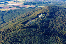 Photographie aérienne de Antennes radar à Pfaffenschlick à Soultz-sous-Forêts dans le département Bas Rhin, France