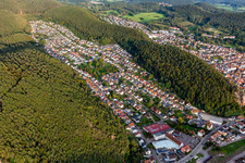Dahn dans le département Rhénanie-Palatinat, Allemagne d'en haut