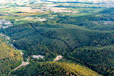 Photographie aérienne de Chantier du portail du tunnel à Bad Bergzabern dans le département Rhénanie-Palatinat, Allemagne