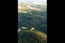 Vue oblique de Chantier du portail du tunnel à Bad Bergzabern dans le département Rhénanie-Palatinat, Allemagne
