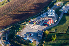 Vue aérienne de EDF- Géothermie de Soultz sous Forêts à Soultz-sous-Forêts dans le département Bas Rhin, France