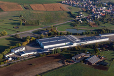 Vue aérienne de CNA TRAVAIL TEMPORAIRE à Soultz-sous-Forêts dans le département Bas Rhin, France