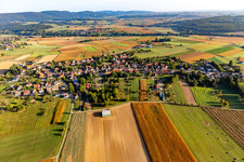 Retschwiller dans le département Bas Rhin, France d'un drone